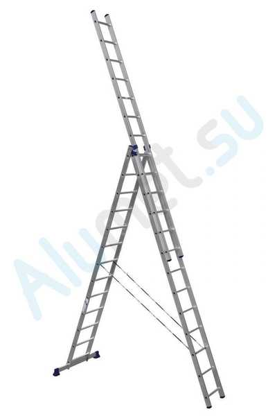 Лестница Алюмет 3*13 алюминиевая 8,7м